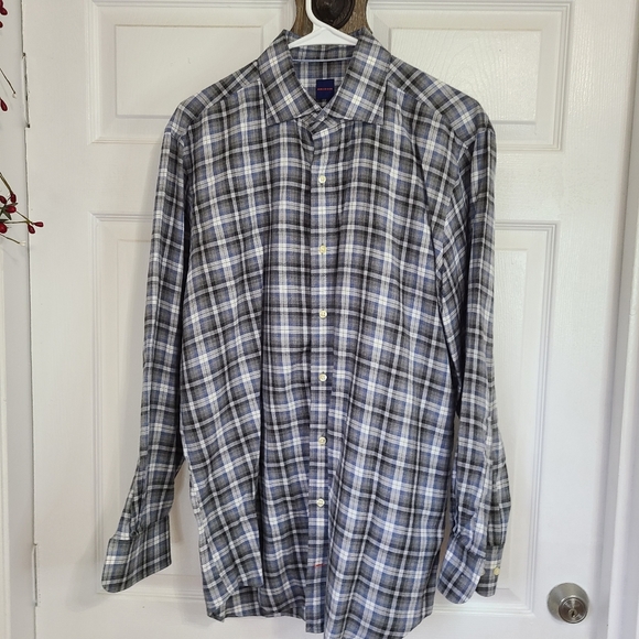 Mercer Men's Classic Long Sleeve Oxford Dress Shirt, Size: Medium Color: Brown - Picture 4 of 10